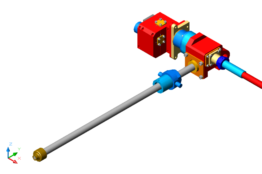 äußerer linker Aktuator (Landeklappen-Antrieb)